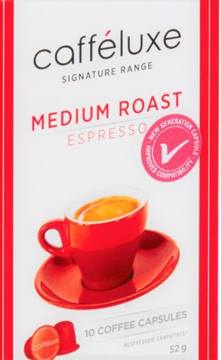 Picture of CAFFELUXE EXPRESSO MED CAPSULES X10 50G