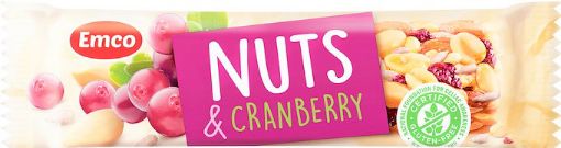 Picture of EMCO BAR NUTS CRANBERRY 35G