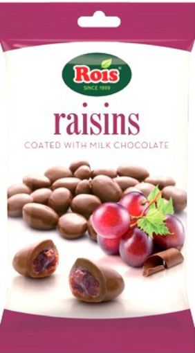 Picture of ROIS MILK CHOCOLATE COATED RAISIN 80G