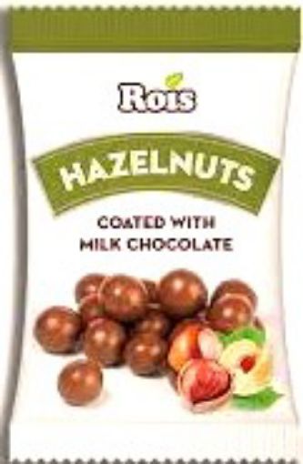 Picture of ROIS MILK CHOCOLATE COATED HAZELNUT 80G