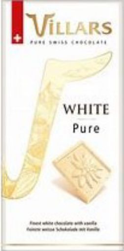 Picture of VILLARS WHITE PURE CHOCOLATE 100G