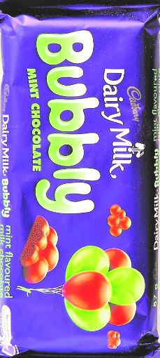 Picture of CADBURY DAIRY MILK BUBBLY MINT 87G