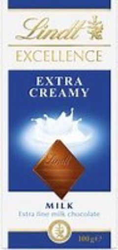 Picture of LINDT EXCELLENCE MILK EXTRA CREAMY 100G