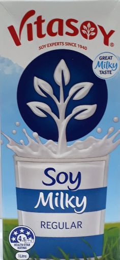 Picture of VITASOY SOY MILKY REGULAR 1LT