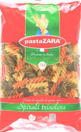 Picture of PASTA ZARA SPIRALI TRICOLORE NO573 500G