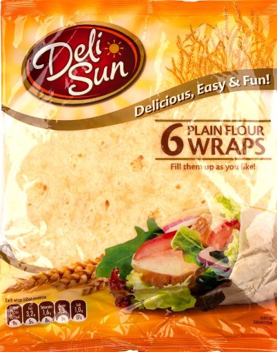 Picture of DELI SUN PLAIN FLOUR WRAPS 360G