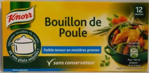 Picture of KNORR CUBES BOUILLON POULE 120G