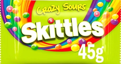 Picture of SKITTLES CRAZY SOUR FLAVOR CANDY 45G