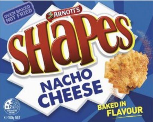 Picture of SHAPES NACHO CHEESE 160G