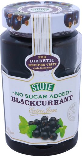 Picture of STUTE DIABETIC BLACKCURRANT JAM 430GMS