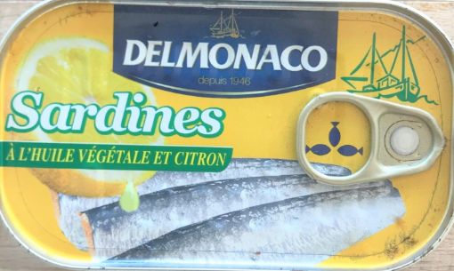 Picture of DELMONACO SARDINE A  L HUILE CITRON 125