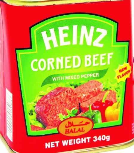 Picture of HEINZ CORNED BEEF MIX PEPPER 340G