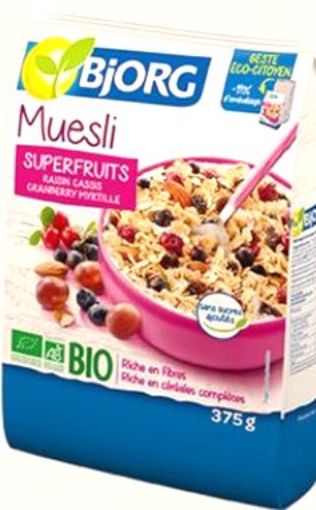 Picture of BJORG SG CER MUESLI FRUITS 375G