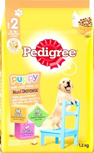 Picture of PEDIGREE PUPPY CHICKEN EGG MILK FLAVOR 1.3KG