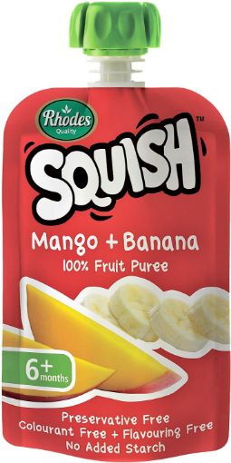 Picture of RHODES SQUISH MANGO BANANA PUREE 110ML