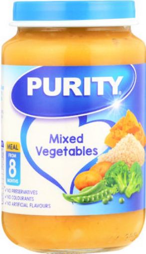 Picture of PURITY 3 INF JAR  MIX VEGETABLES 200ML