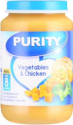 Picture of PURITY 3 INF JAR VEGETABLES CHICKEN 200ML