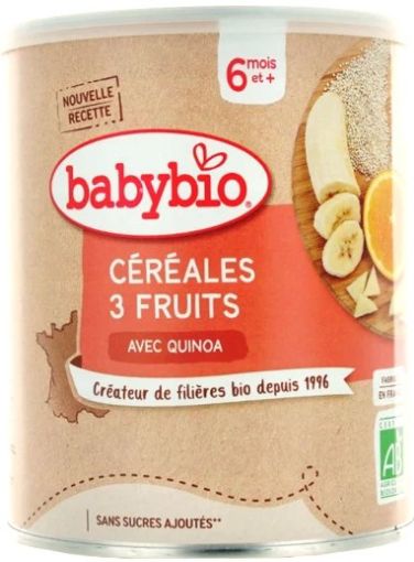 Picture of BABY BIO CEREALES 3 FRUIT 220G