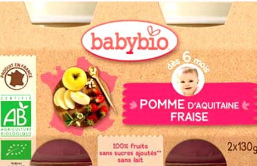 Picture of BABY BIO POMME AQUITAINE FRAIS 260G