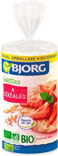 Picture of BJORG GALETTE RIZ 4 CEREALES 130G