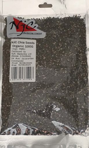 Picture of NJC CHIA SEEDS ORGANIC 100G