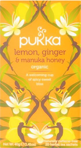 Picture of PUKKA LEMON GINGER MANUKA HONEY