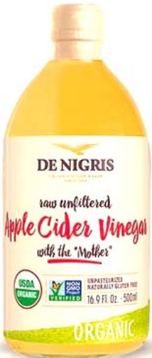 Picture of DE NIGRIS APPLE CIDER VINEGAR UNFILTERED  500ML