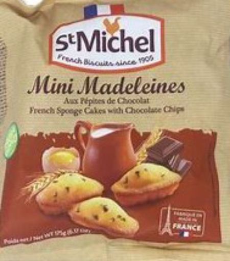 Picture of ST MICHEL MINI MADELEINE PEPITES CHOCO 175G