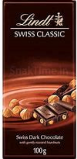 Picture of LINDT SWISS DARK HAZELNUT 100G