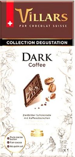 Picture of VILLARS SLAB  DARK COFFEE 100G
