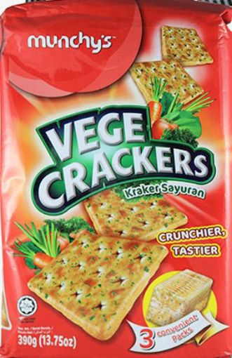 Picture of MUNCHYS VEGE CRACKERS 380G