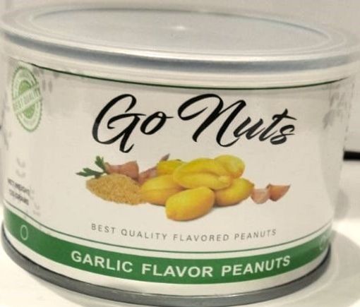 Picture of GO NUTS CANNED PEANUTS GARLIC 125G