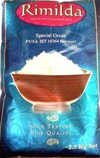 Picture of RIMILDA SPECIAL GRADE BASMATI  RICE 2 .5 KG