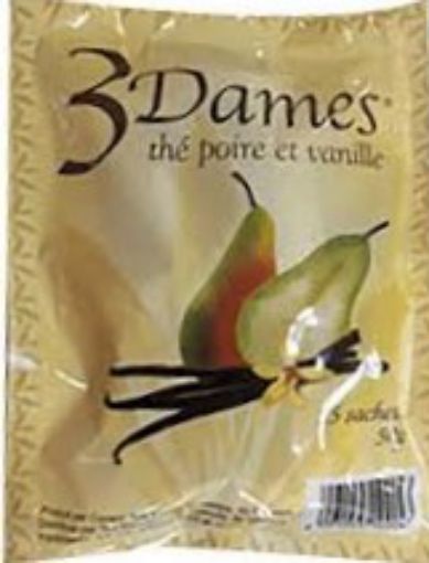 Picture of 3 DAMES THE 50G POIRE VANILLE