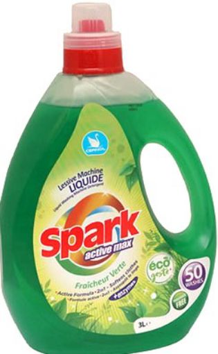 Picture of SPARK LESSIVE LIQUIDE MACHINE FRAICHEUR VERTE 3L