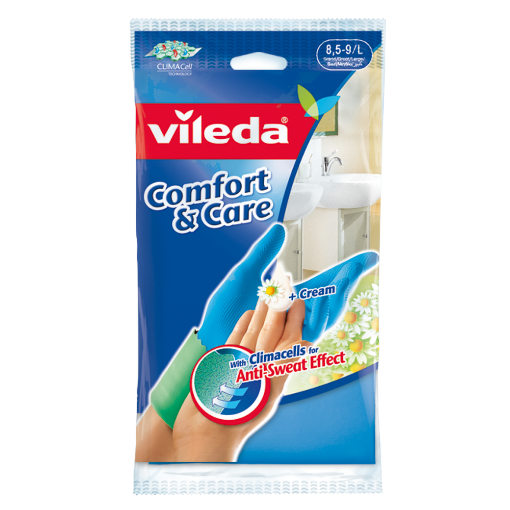 Picture of VILEDA DRY COMFORT EXTRA GLOVES LARGE