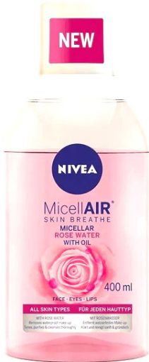 Picture of NIVEA DEMAQUILLANT BIPHASE EAU MICELLAIRE ROSE CARE WATERPROOF 400ML