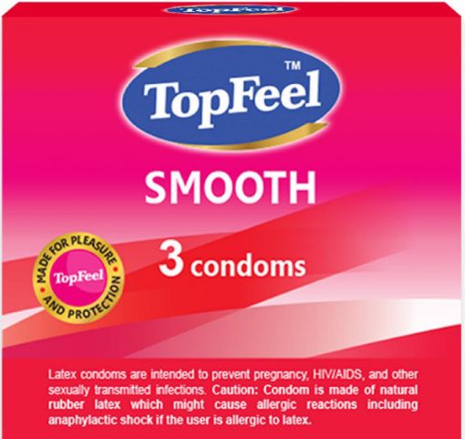 Picture of TOPFEEL SILKY SMOOTH CONDOMS X3 PCS