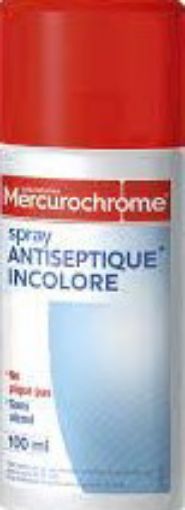 Picture of MERCUROCHROME SPRAY ANTISEP INCOLORE 100ML