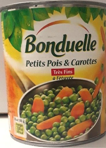 Picture of BONDUELLE PETIT POIS  CAROTTES TRES FIN 800G