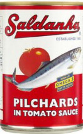 Picture of SALDANHA PILCHARDS IN TOMATO SAUCE 400GMS