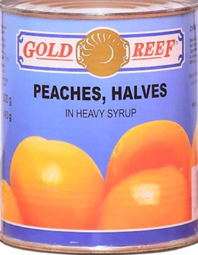 Picture of GOLD REEF PEACH HALVES 410G