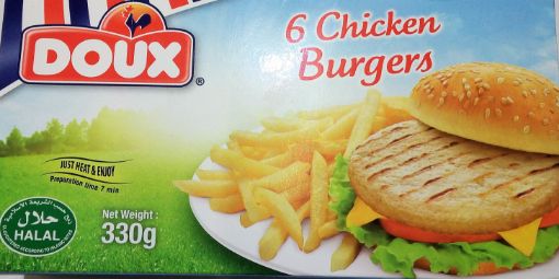Picture of DOUX CHICKEN BURGER IN BOX 330G