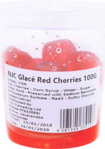 Picture of NJC GLACE RED CHERRIES 100G