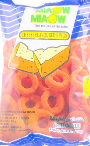 Picture of MIAO MIAOW CHEESE RINGS 60G