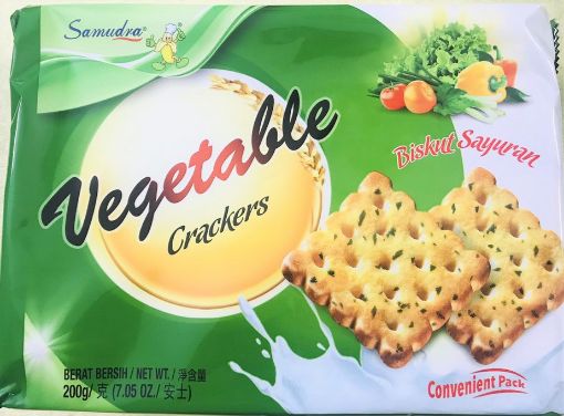 Picture of SAMUDRA VEGETABLE BISCUIT CRACKERS  10 SACHET X 5  200G