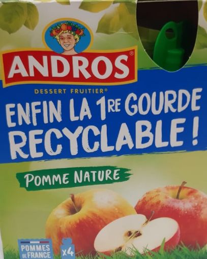 Picture of ANDROS GOURDES RECYCLABES POMME NATURE 4X90G