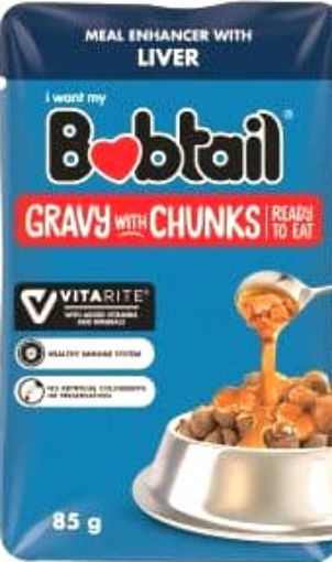 Picture of BOBTAIL GRAVY CHUNKS LIVER FLAVOUR 85G