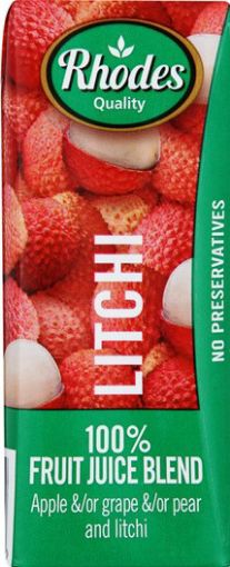 Picture of RHODES JUICE 100% LITCHI 200ML