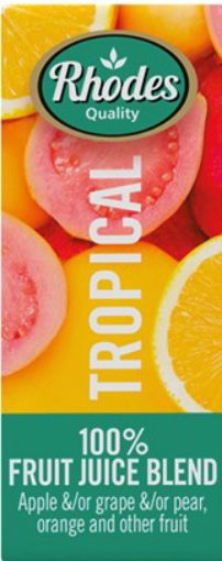 Picture of RHODES JUICE 100% TROPICAL 200ML
